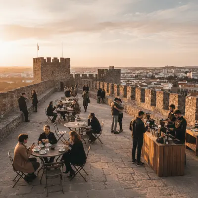 Castelo de Leiria ao Pôr do Sol: Fotografia e Cafés