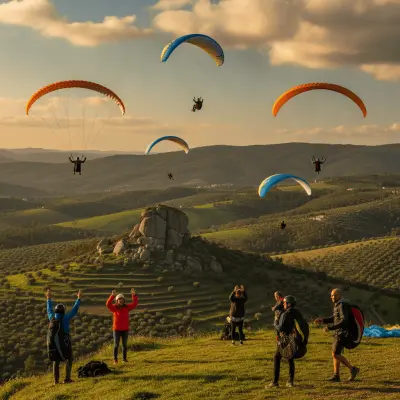 Paragliding in Linhares da Beira: Iberia's Flying Cathedral