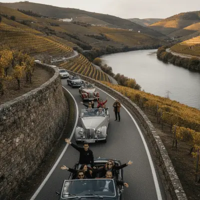 Driving the N222 Through Pinhão: Stops and Operator