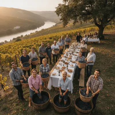 Grape Harvest Day Near Peso da Régua at Quinta Nova