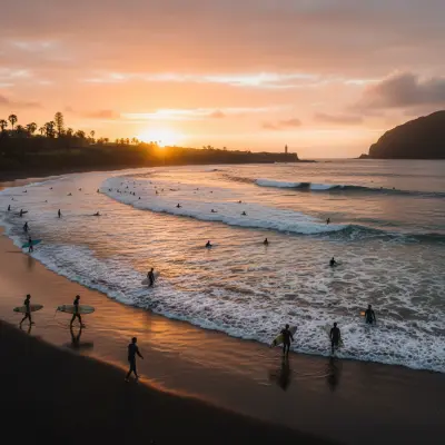 Surf no Areal Negro de Santa Bárbara: Uma Sessão ao Nascer do Sol