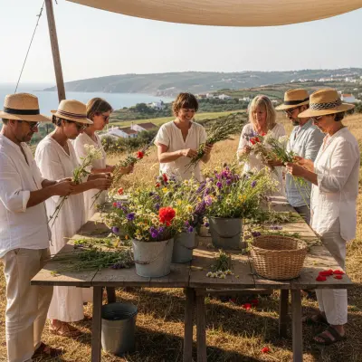 Wild Flower Arranging in Sesimbra with A Miúda das Flores